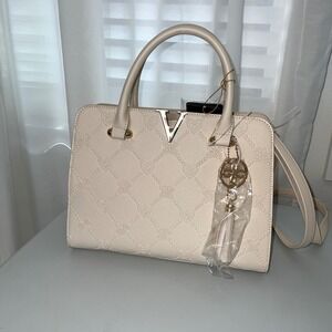 Crossi Vanilla Heart Embossed Satchel Crossbody Bag preppy cute  New